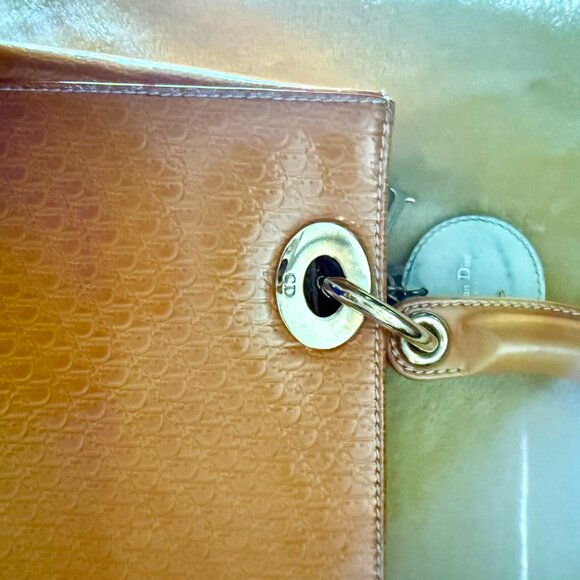 VTG ~ DIOR Patent Leather Monogram Lady Bag - Picture 10 of 14